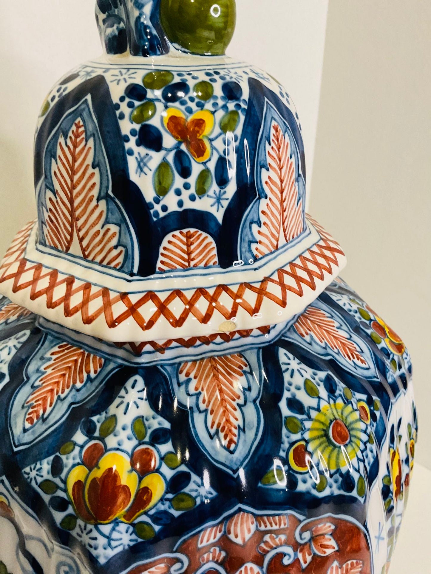 Boch Delft Urn and Vases